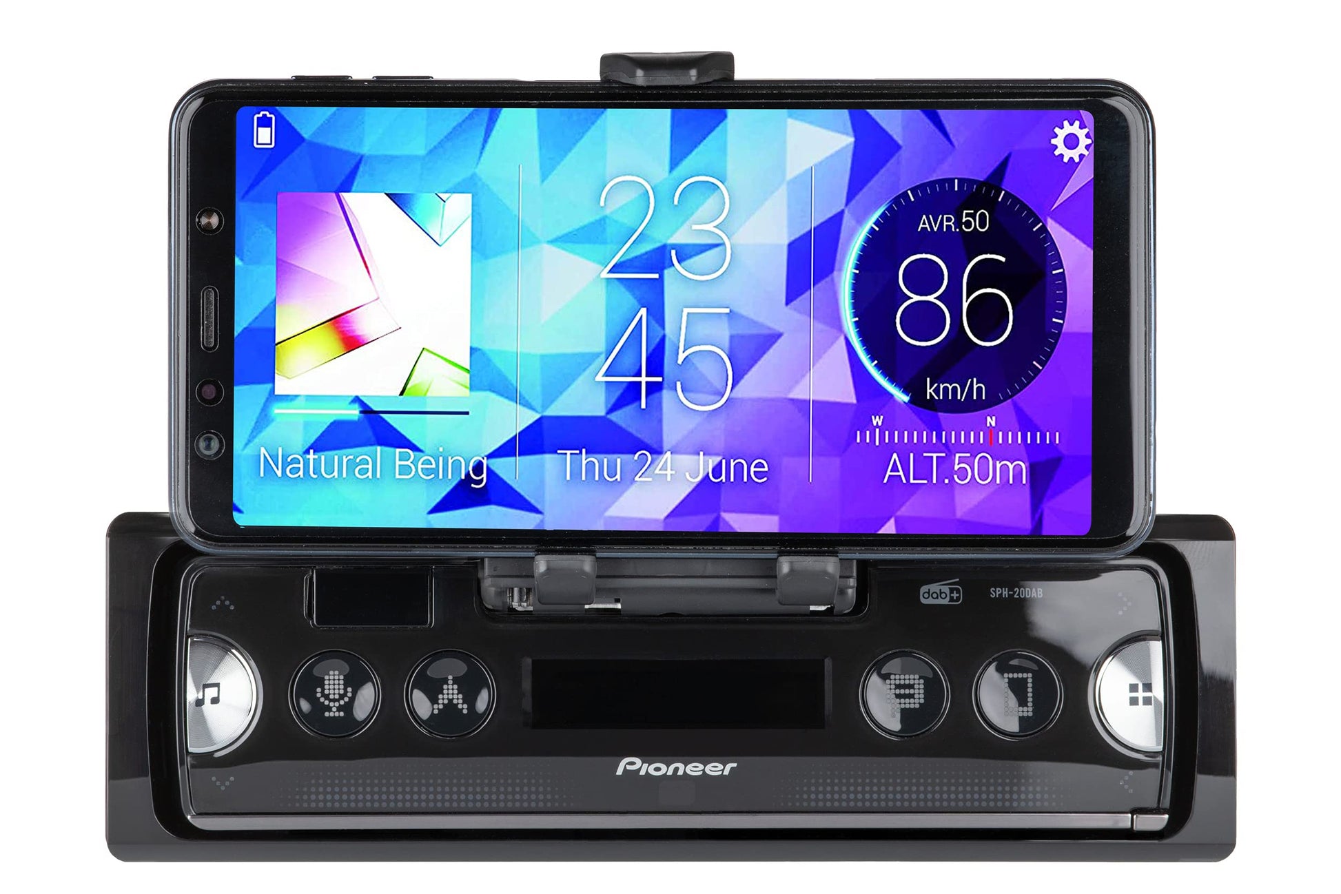 Pioneer SPH-20DAB, 1DIN Autoradio con RDS e DAB+, Bluetooth, USB per MP3,