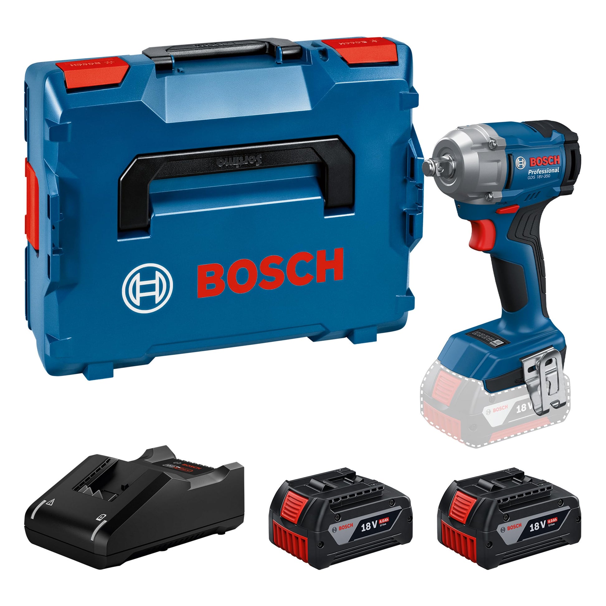 Bosch Professional 18V System Avvitatore a massa battente a batteria GDS 18V-350
