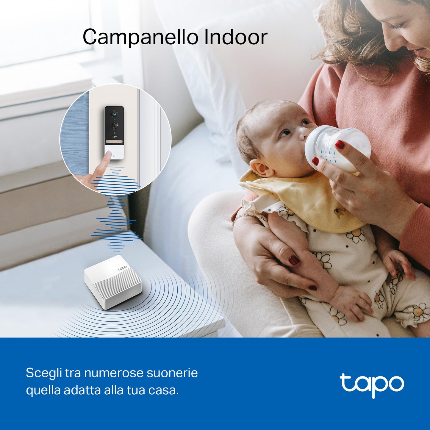 TP-Link Tapo D230S1 Video Doorbell Campanello, Visualizzazione Live 2K 5MP,