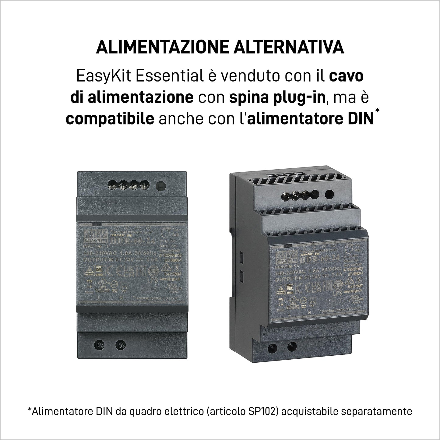 Bticino 317913 EASYKIT ESSENTIAL VIDEOCITOFONO MONOFAMILIARE Plug-In 2 Fili con: 1 Pulsantiera Esterna,