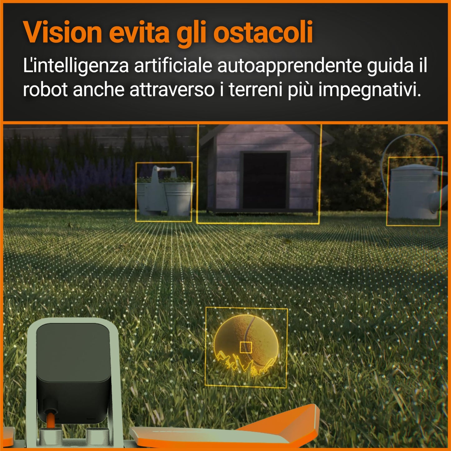 WORX Vision WR208E.1 Robot Tagliaerba a batteria 20V Area di Taglio 800mq