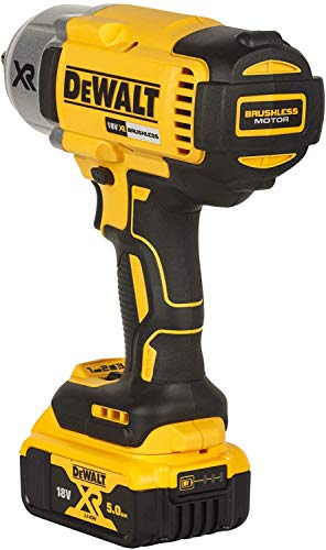 DEWALT DCF899P2-QW Trapano Avvitatore a Impulsi Attacco 1/2" a Batteria, 5.0 Ah, Motore Brushless