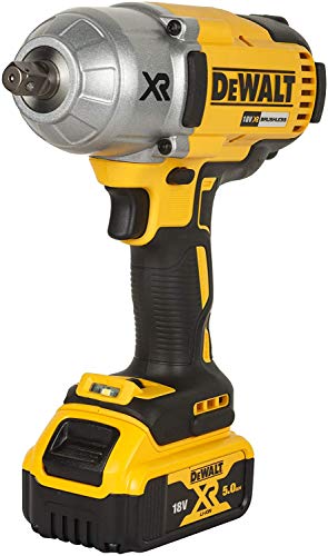 DEWALT DCF899P2-QW Trapano Avvitatore a Impulsi Attacco 1/2" a Batteria, 5.0 Ah, Motore Brushless