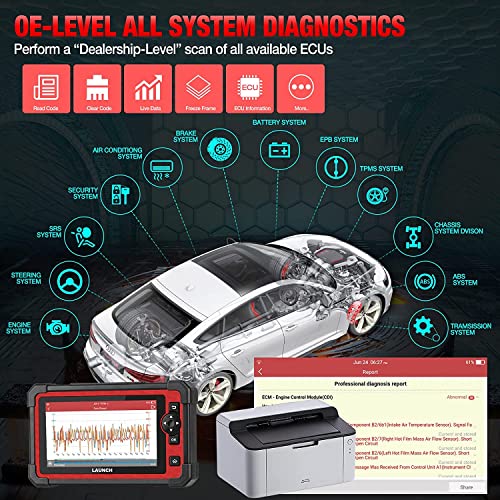 LAUNCH CRP919E OBD2 Scanner diagnostico professionale per sistema completo, EPB TPMS EGR DPF SAS