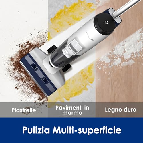 Tineco iFLOOR 5 Breeze Complete Aspirapolvere Lavapavimenti Senza Fili Scopa Elettrica