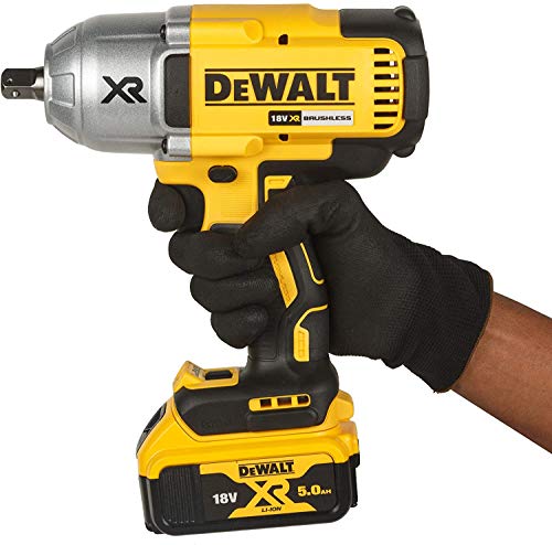 DEWALT DCF899P2-QW Trapano Avvitatore a Impulsi Attacco 1/2" a Batteria, 5.0 Ah, Motore Brushless