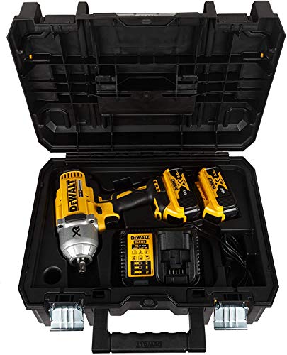 DEWALT DCF899P2-QW Trapano Avvitatore a Impulsi Attacco 1/2" a Batteria, 5.0 Ah, Motore Brushless