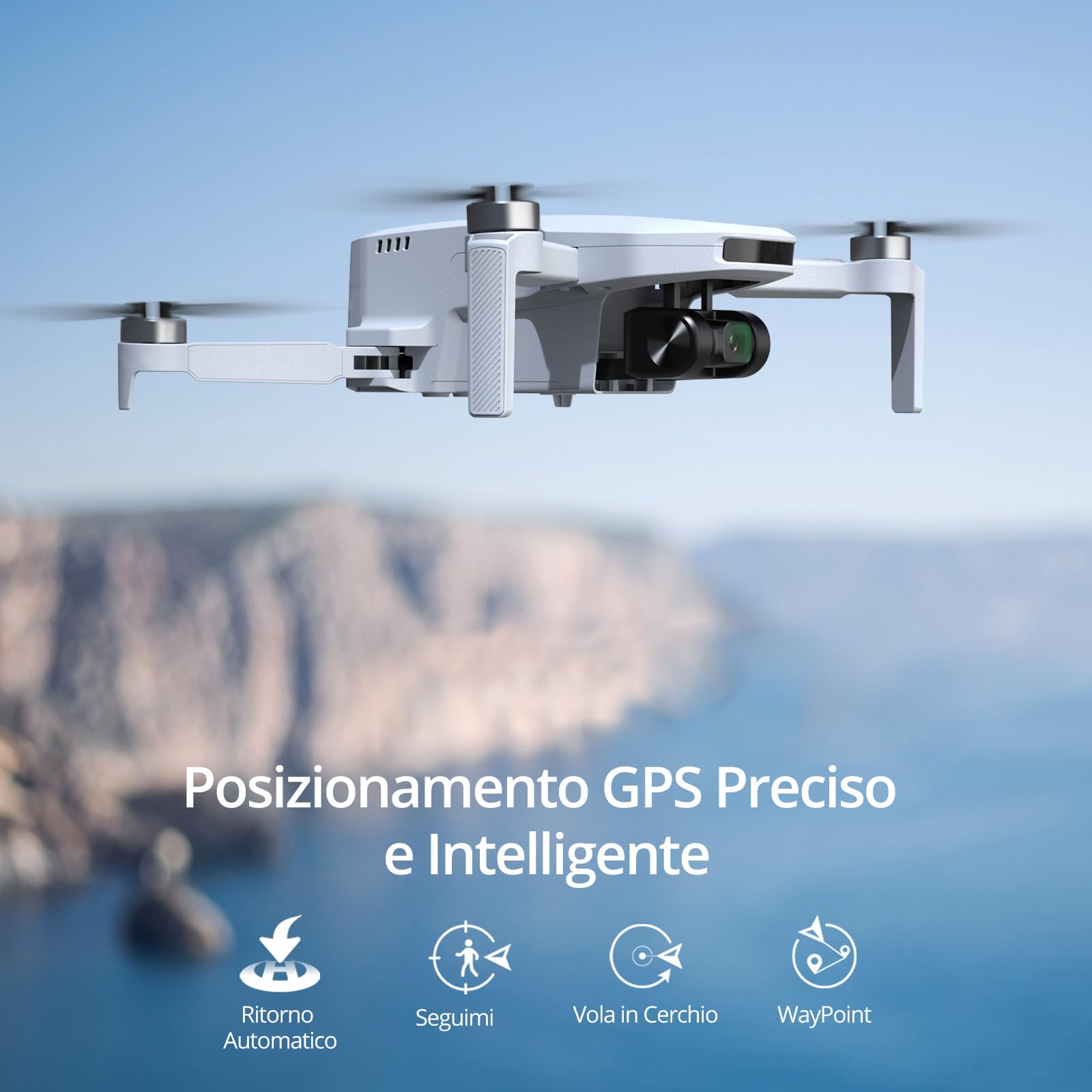 Potensic ATOM SE Fly More Combo GPS Drone con Fotocamera 4K 93 Min di Volo, 3 Batterie