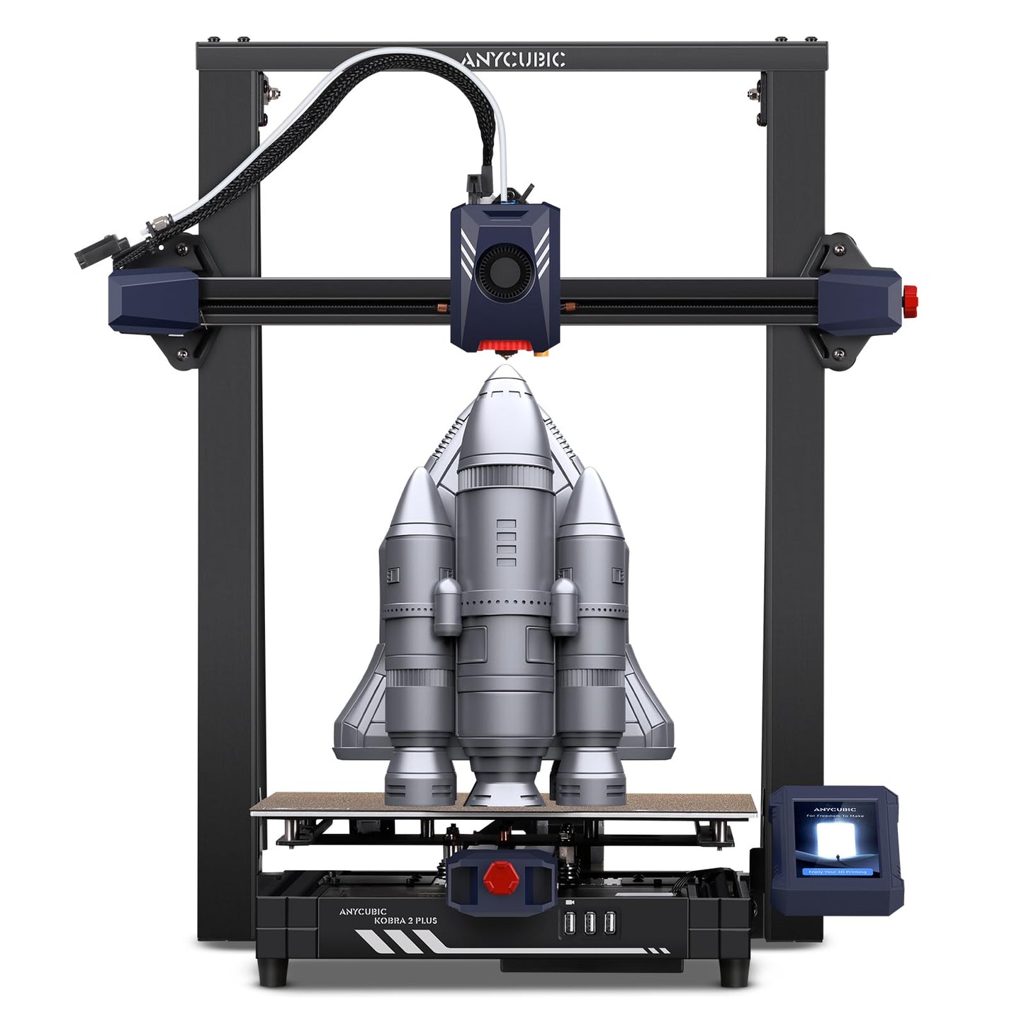 ANYCUBIC Kobra 2 Plus Stampante 3D di Grandi Dimensioni,500 mm/s Velocità di Stampa, LeviQ 2.0