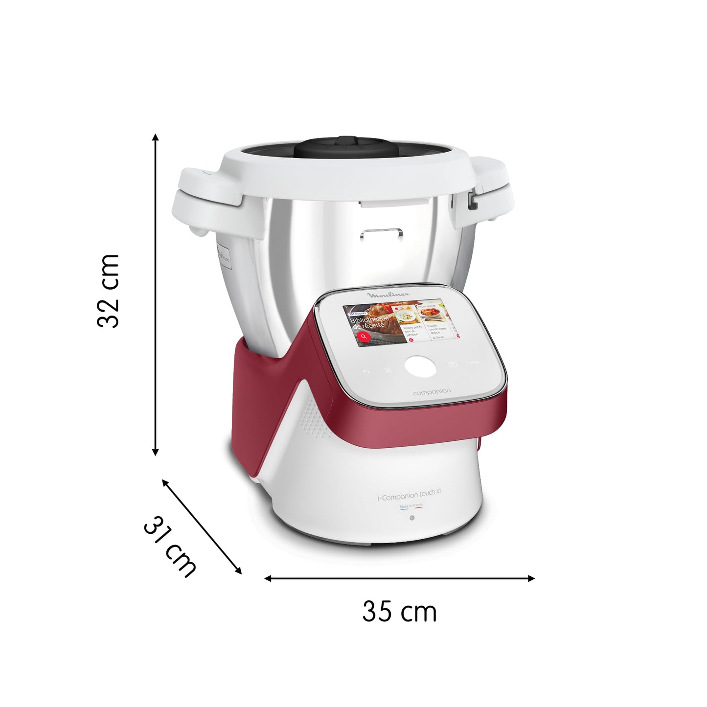 Moulinex Robot da Cucina Multifunzione I-Companion Touch XL, HF9345 Potenza 1550 W, Capacità 4,5L