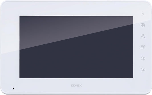 Vimar K42932 Monitor supplementare con tastiera capacitiva vivavoce a colori LCD 7" per kit videocitofonico, alimentatore 40103, completo di staffe per fissaggio