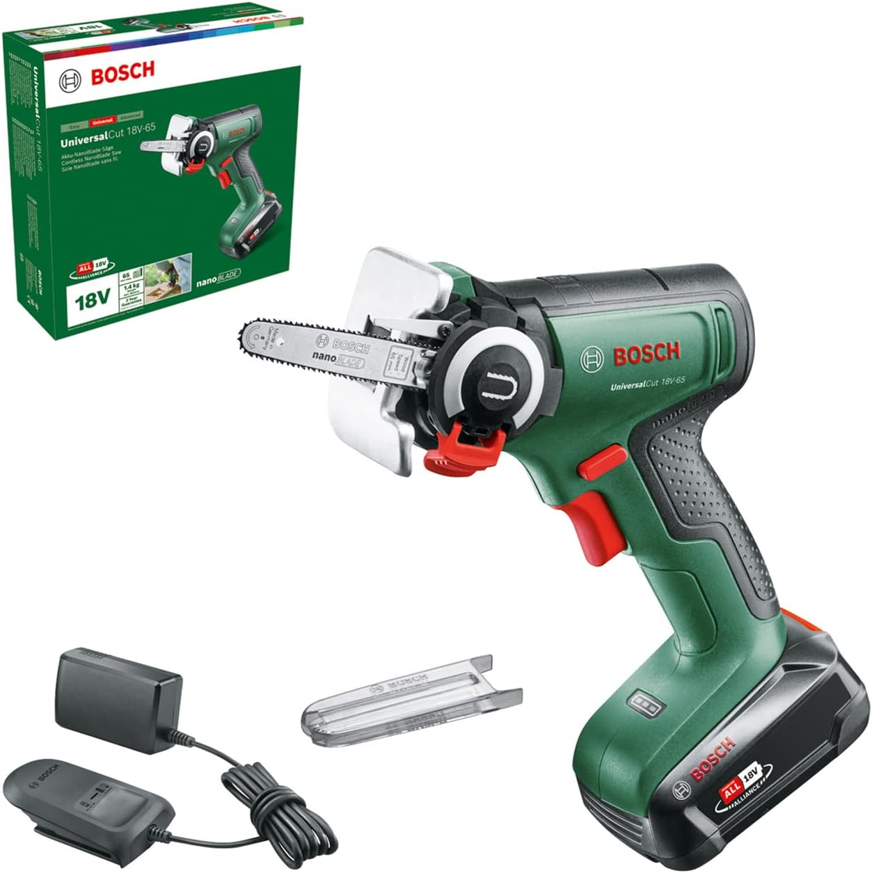 Bosch Home and Garden Microsega a Batteria Nanoblade AdvancedCut 18, 1 Batteria,