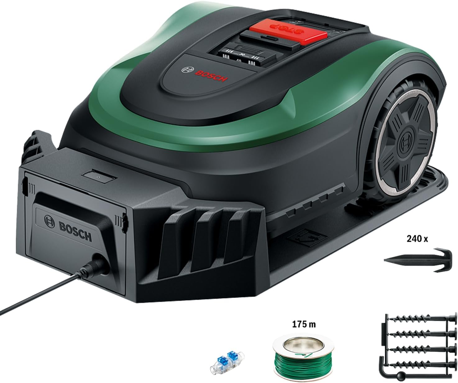 Bosch Robot rasaerba Indego M + 700, con batteria da 18 V e funzione App