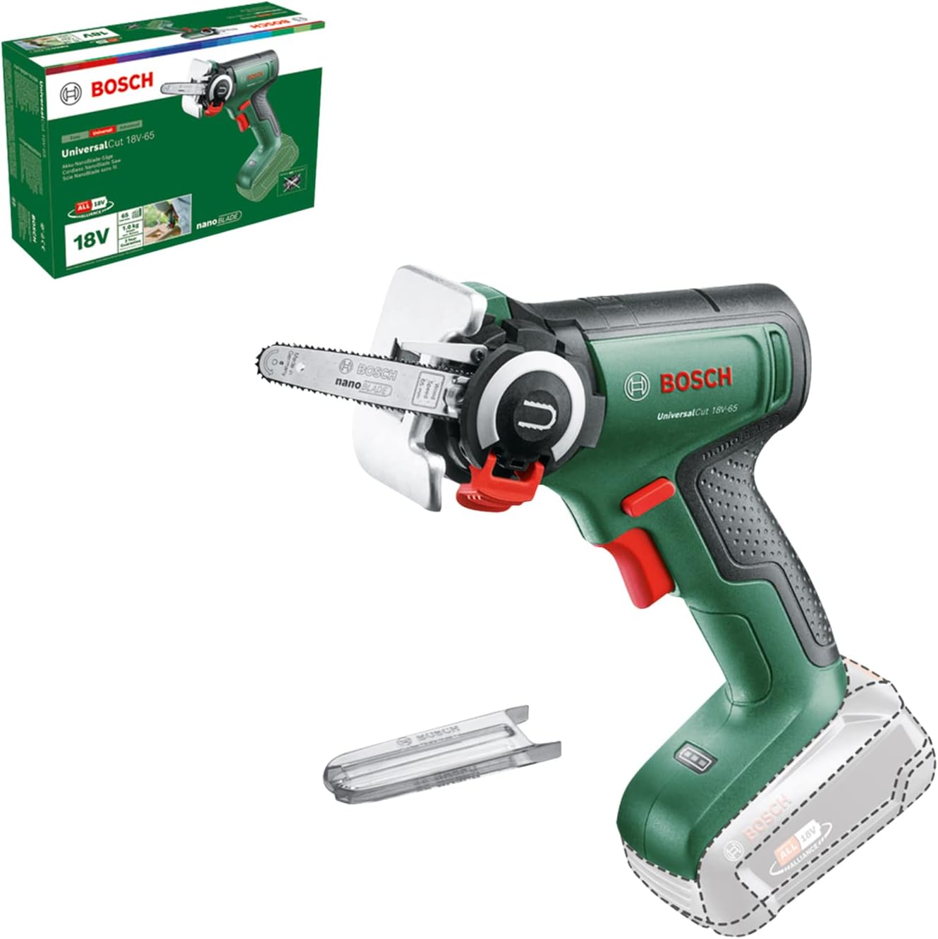 Bosch Home and Garden Microsega a Batteria Nanoblade AdvancedCut 18, 1 Batteria,