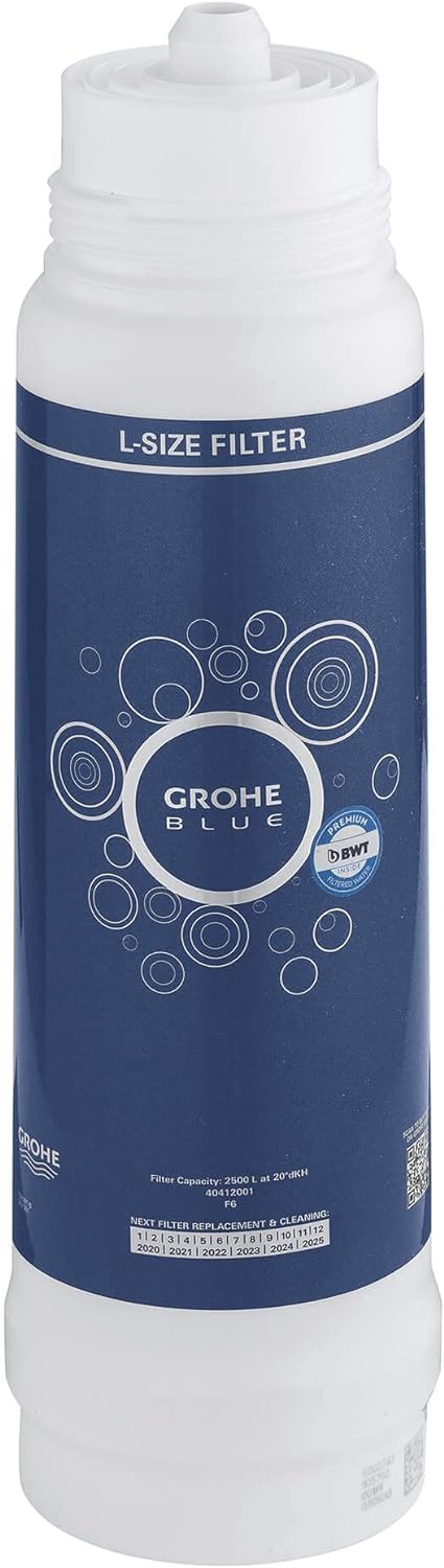 GROHE Filtro a 5 fasi, Filtro di Ricambio per Sistemi GROHE Blue, Capacità Media 1500 L, 40430001