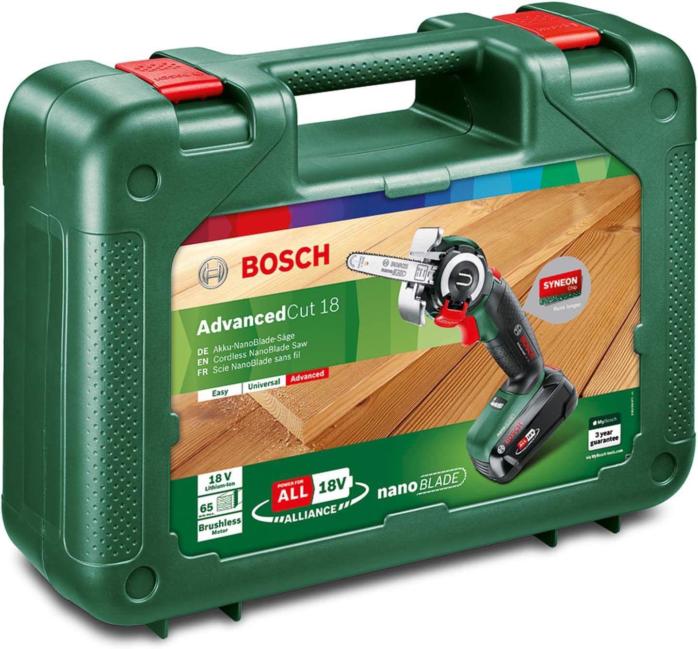 Bosch Home and Garden Microsega a Batteria Nanoblade AdvancedCut 18, 1 Batteria,