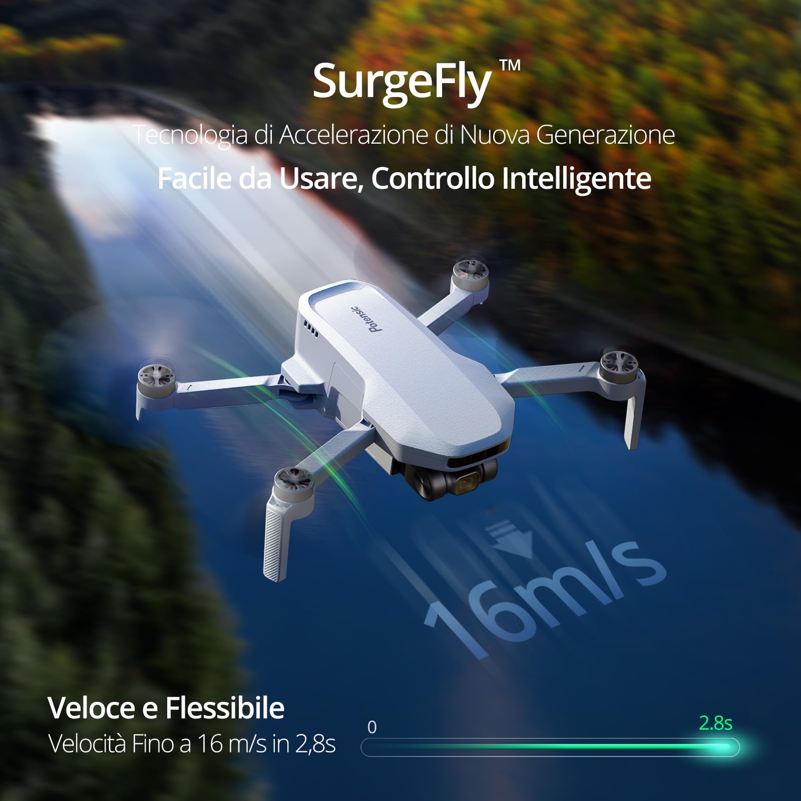 Potensic ATOM SE Fly More Combo GPS Drone con Fotocamera 4K 93 Min di Volo, 3 Batterie