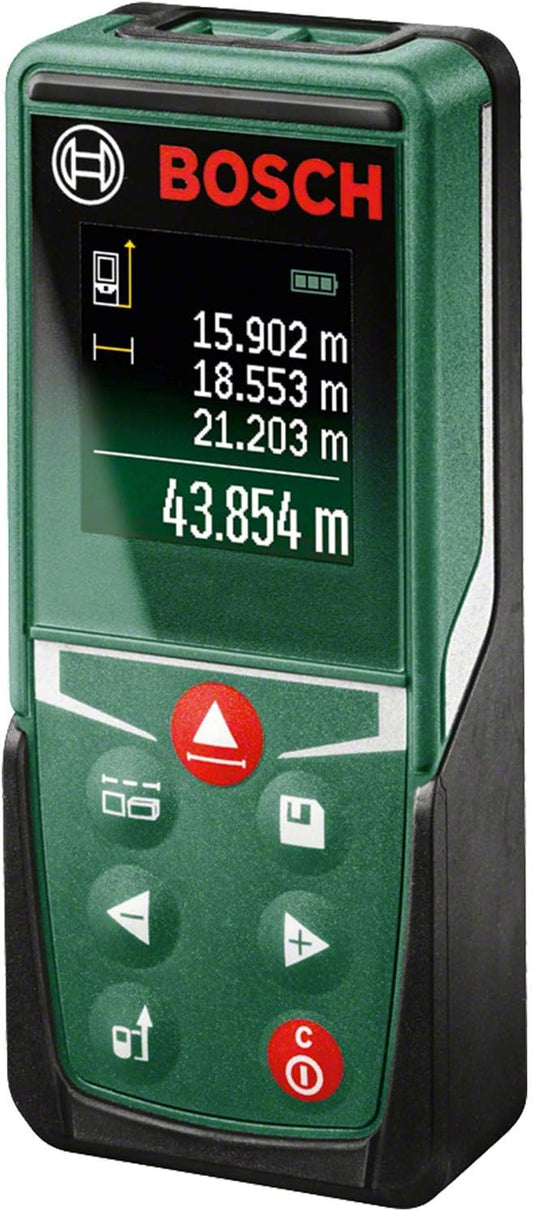 Bosch Home and Garden distanziometro laser PLR 30 C  connettività Bluetooth, funzioni di misurazione