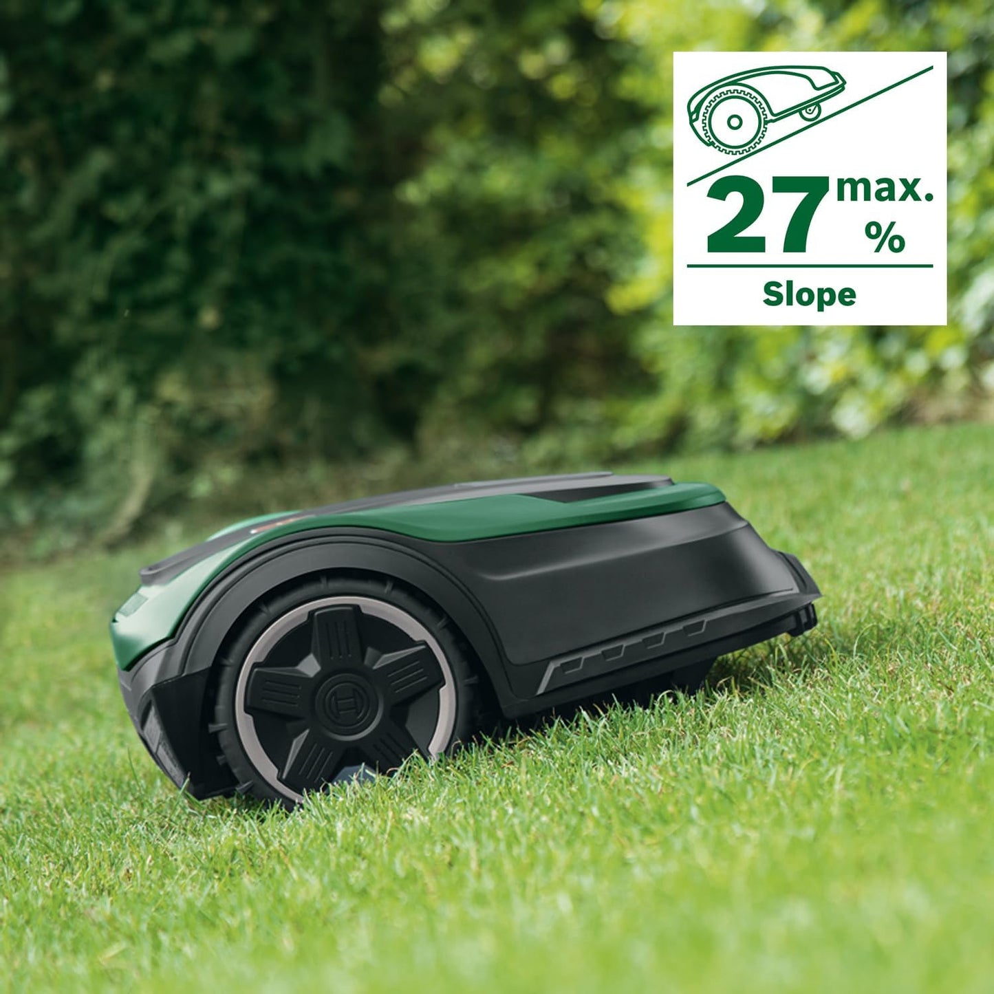 Bosch Home and Garden Robot rasaerba Indego M 700, con batteria da 18 V, stazione di ricarica in dotazione,