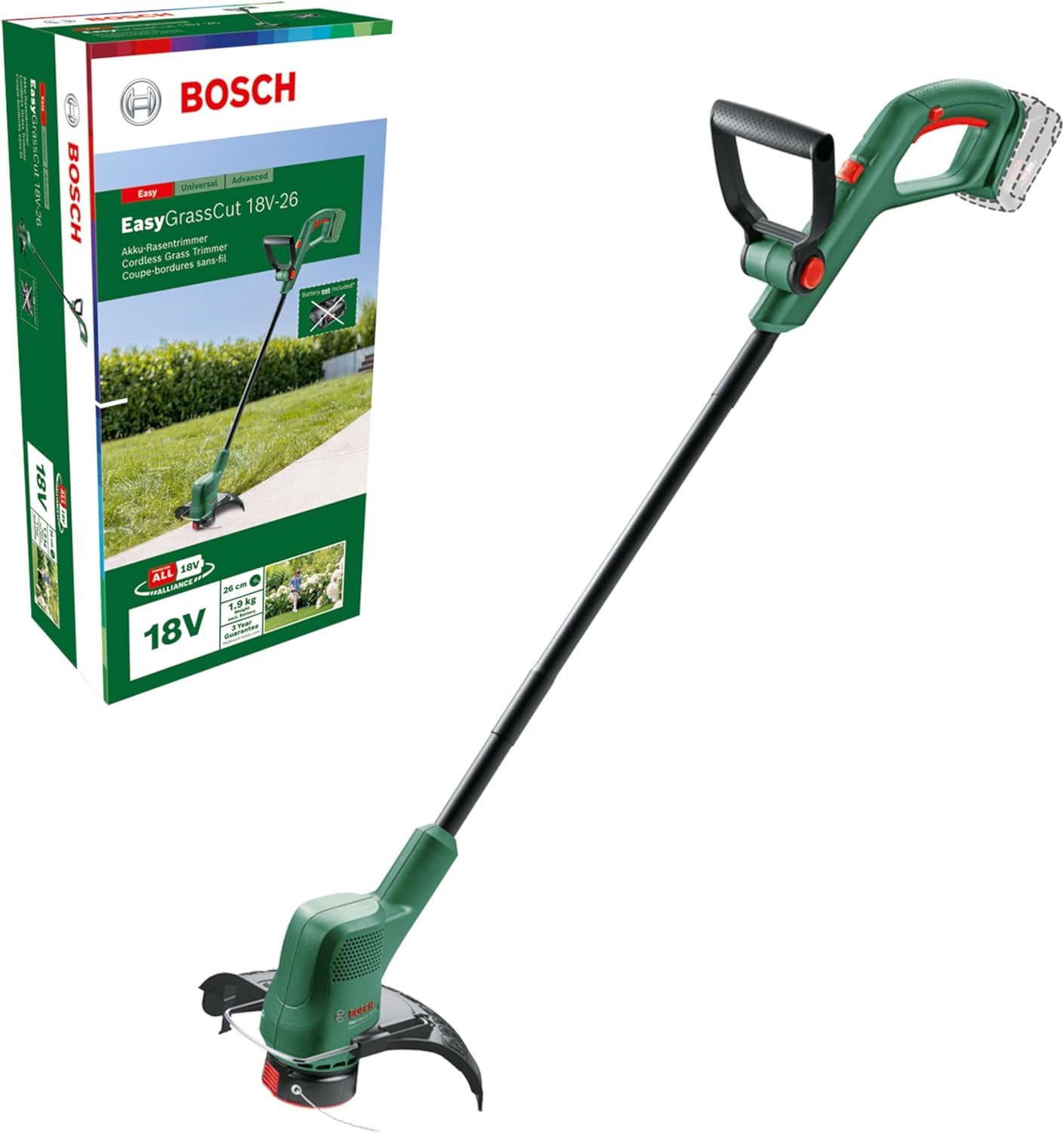 Bosch Home and Garden Tagliabordi a batteria EasyGrassCut 18v-230 (1 batteria 2,0 Ah,