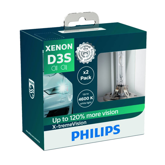 Philips 42403XVS2 Lampadina per Fari allo Xenon X-tremeVision D3S, Confezione Doppia